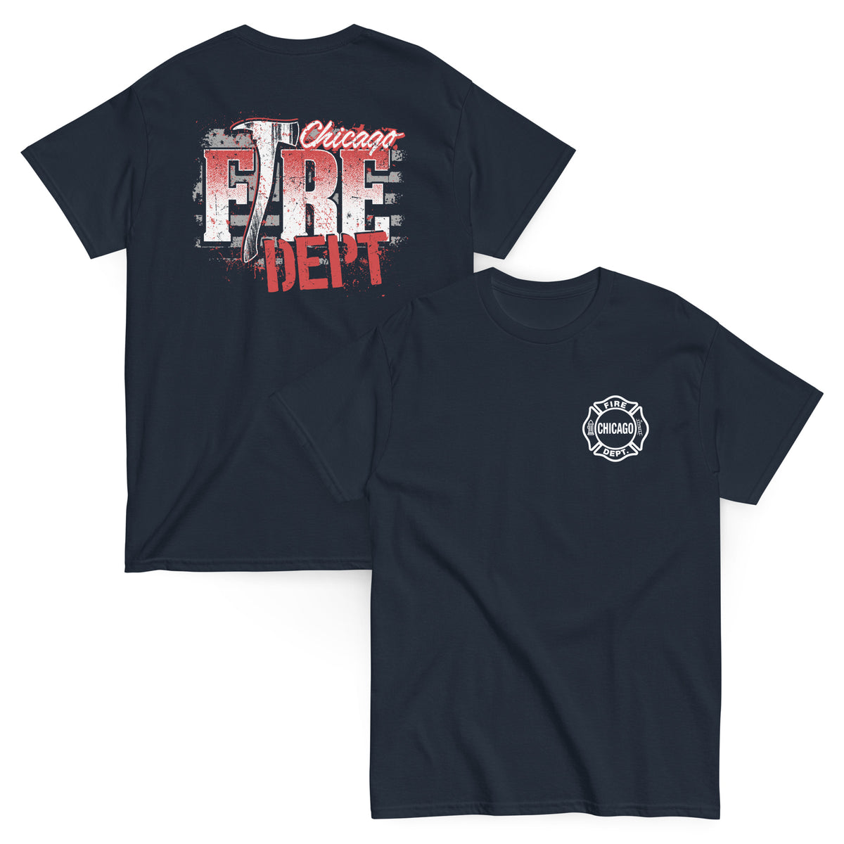 Chicago Fire Dept. - T-Shirt (Axt Design)