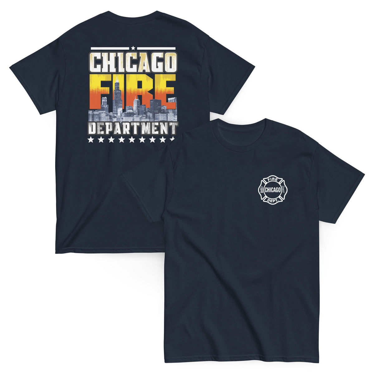 Chicago Fire Dept. - T-Shirt (Skyline Edition)