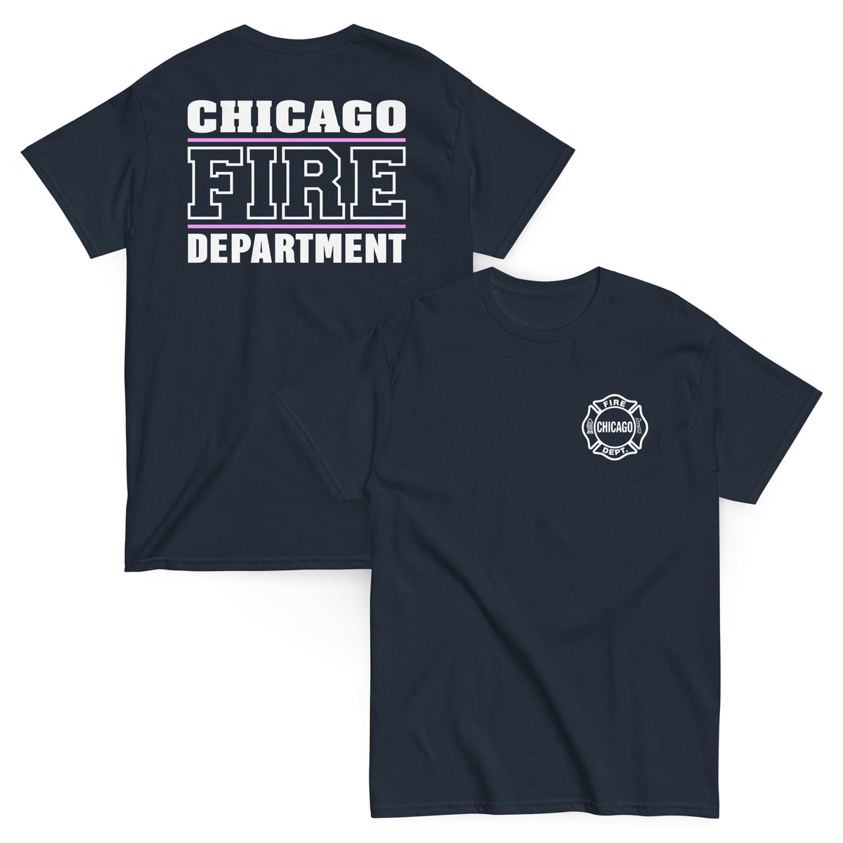 Chicago Fire Dept. - T-Shirt (Pink Line)