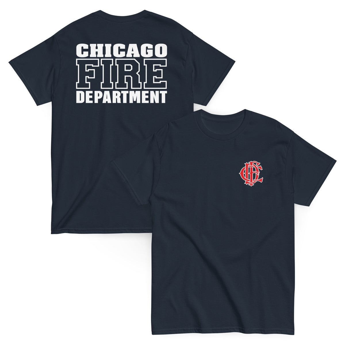 Chicago Fire Dept. - T-Shirt mit Logo und Schriftzug