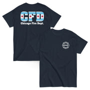 Chicago Fire Dept. - T-Shirt mit Chicago Flagge