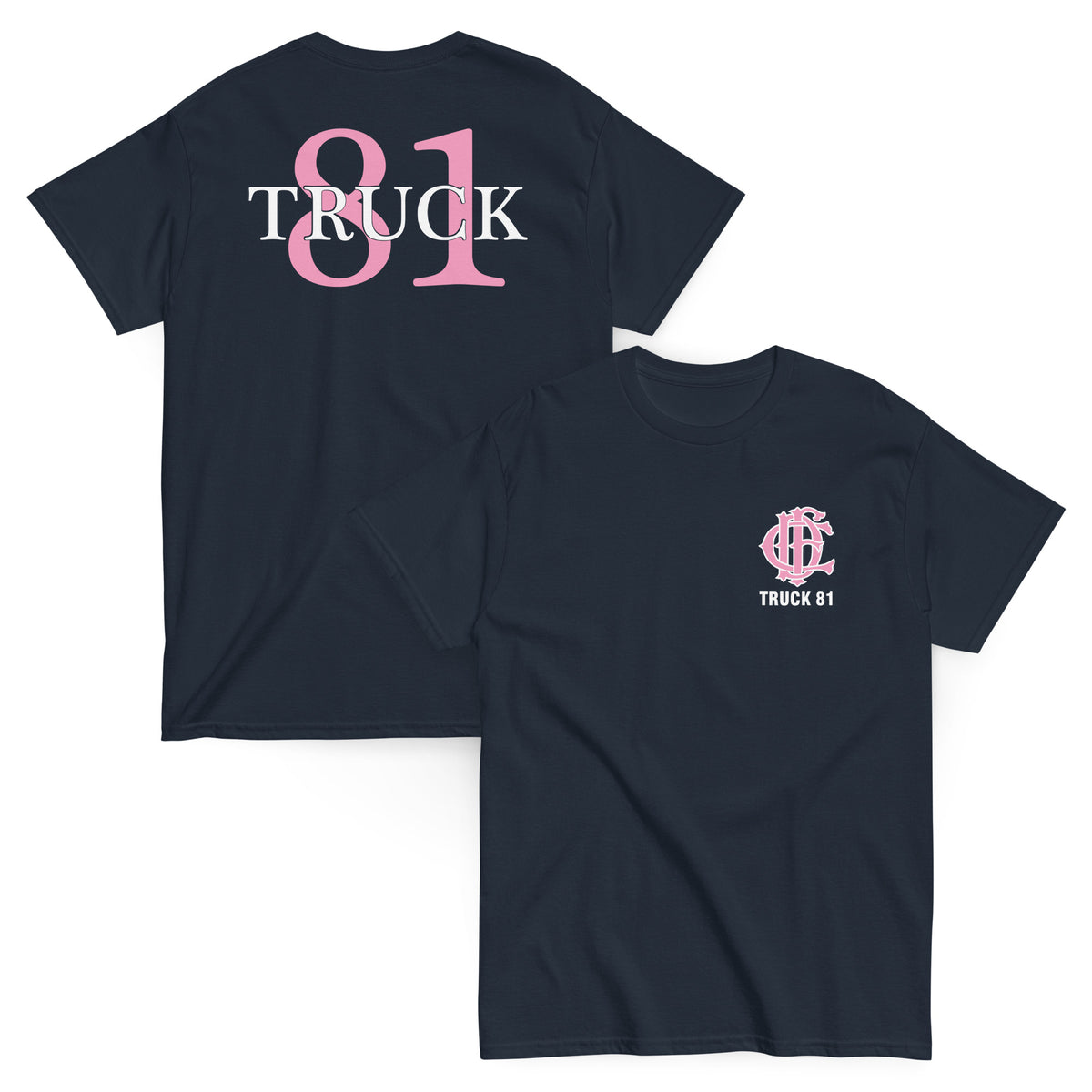 Chicago Fire Dept. - Truck 81 T-Shirt (Pink Edition)