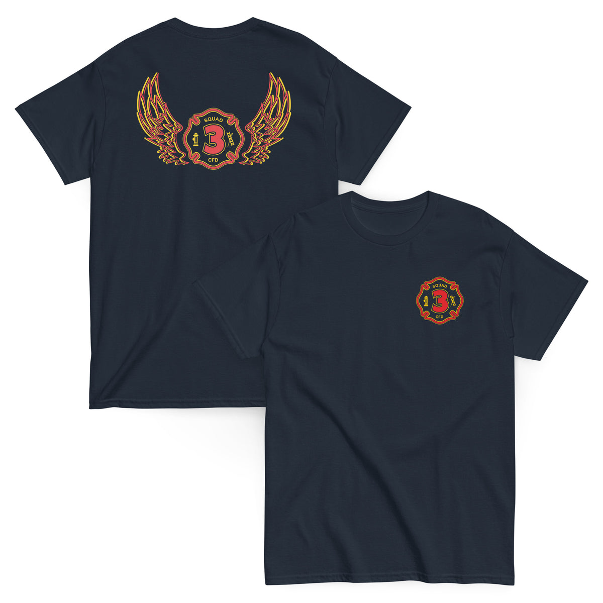 Chicago Fire Dept. - Squad 3 Flügel T-Shirt
