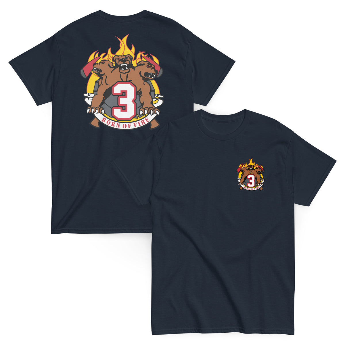 Chicago Fire Dept. - Squad 3 "Born of Fire" T-Shirt