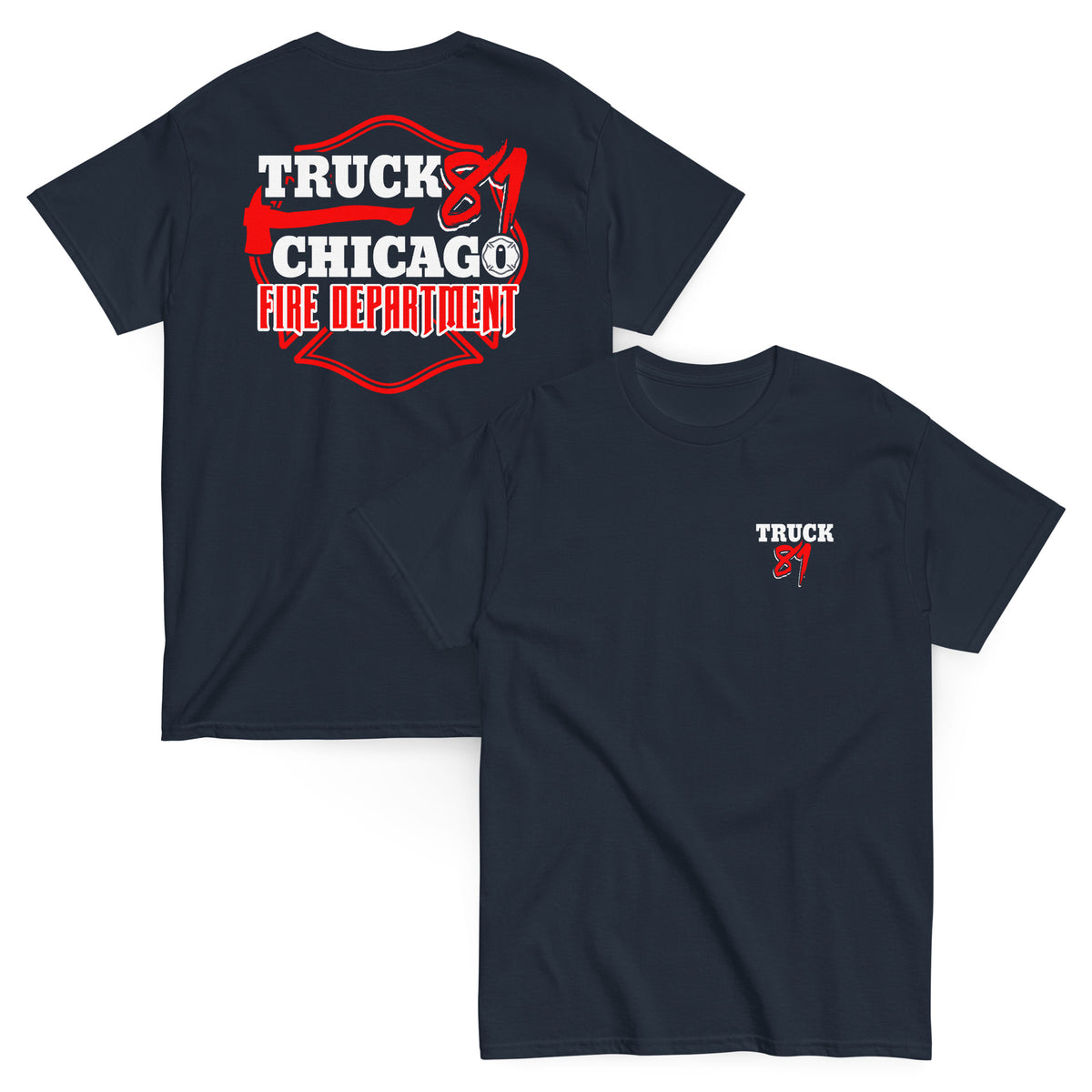 Chicago Fire Dept. - Truck 81 - T-Shirt (Vesion 2)
