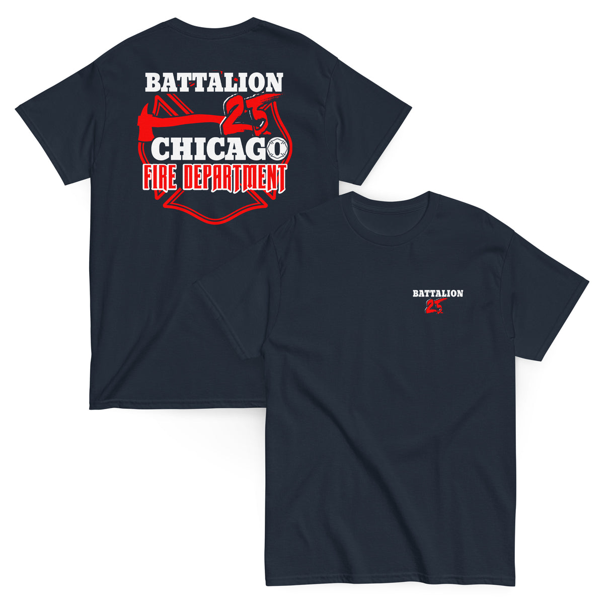 Chicago Fire Dept. - Battalion 25 - T-Shirt (Version 2)
