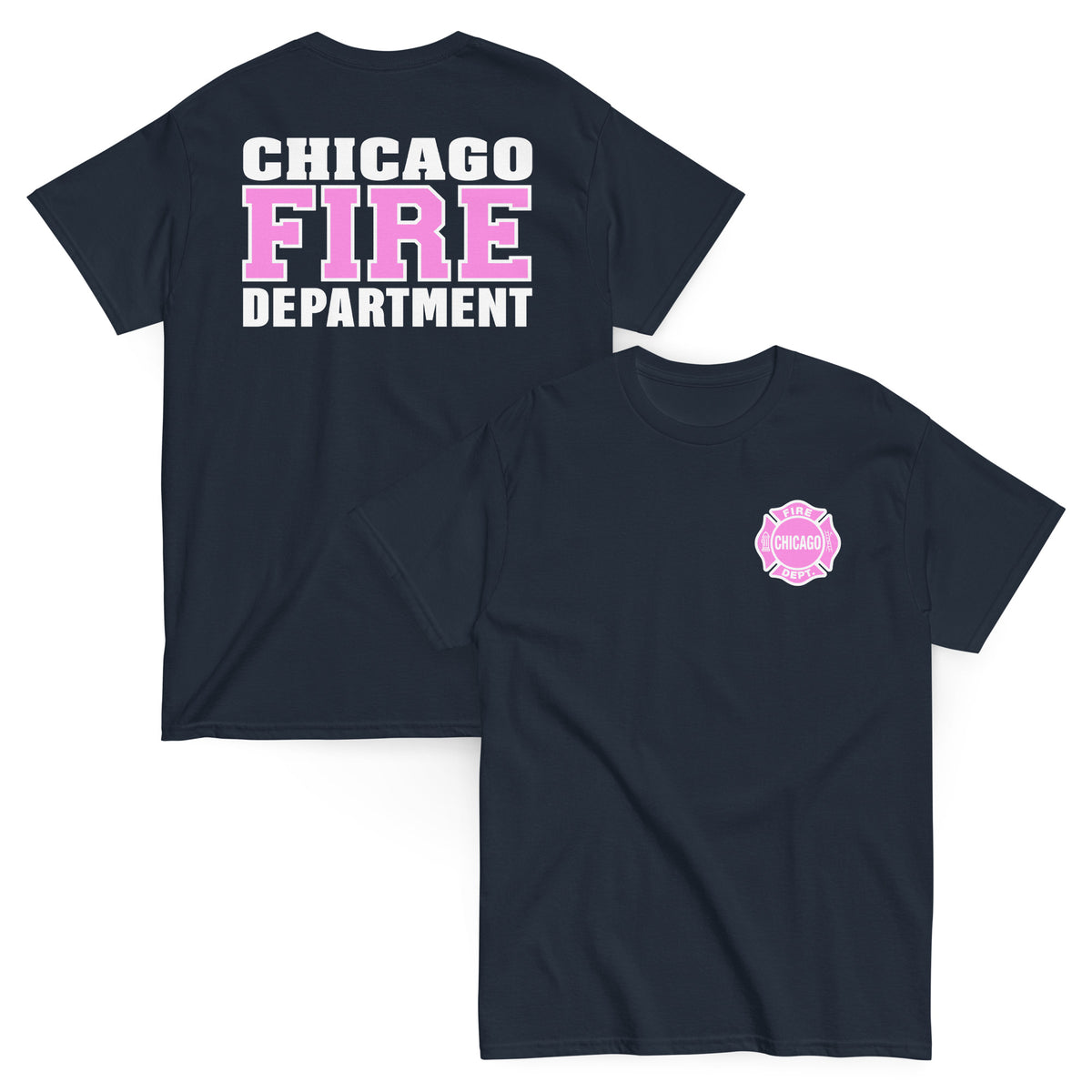 Chicago Fire Dept. - T-Shirt (Pink/Weiß Edition)