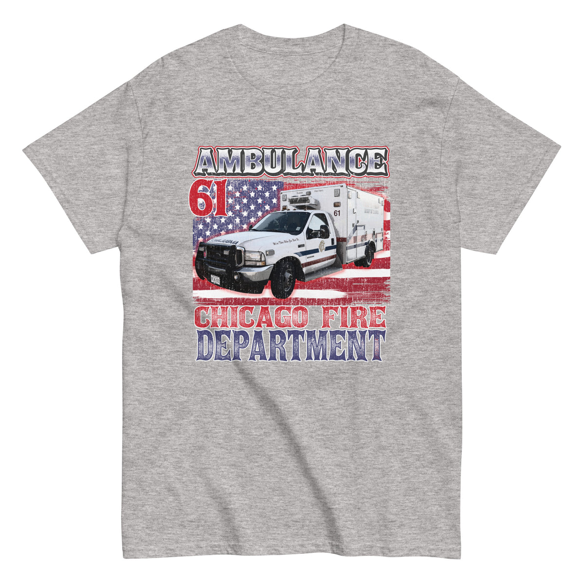Chicago Fire Dept. - Ambulance 61 - T-Shirt