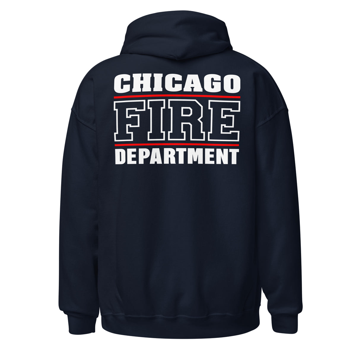 Chicago Fire Dept. - Pullover mit Kapuze (Red Line)