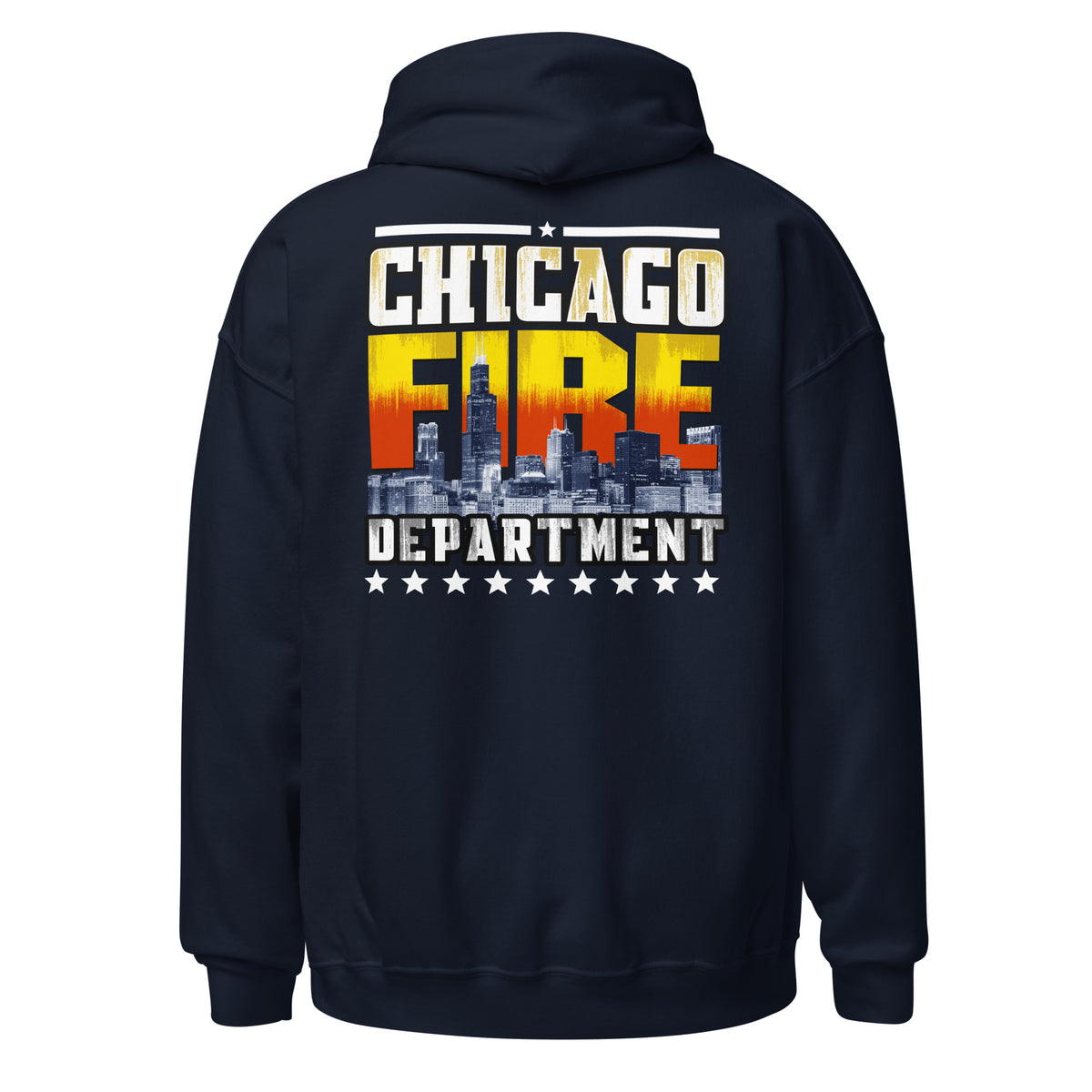 Chicago Fire Dept. - Kapuzenpullover mit Skyline Motiv