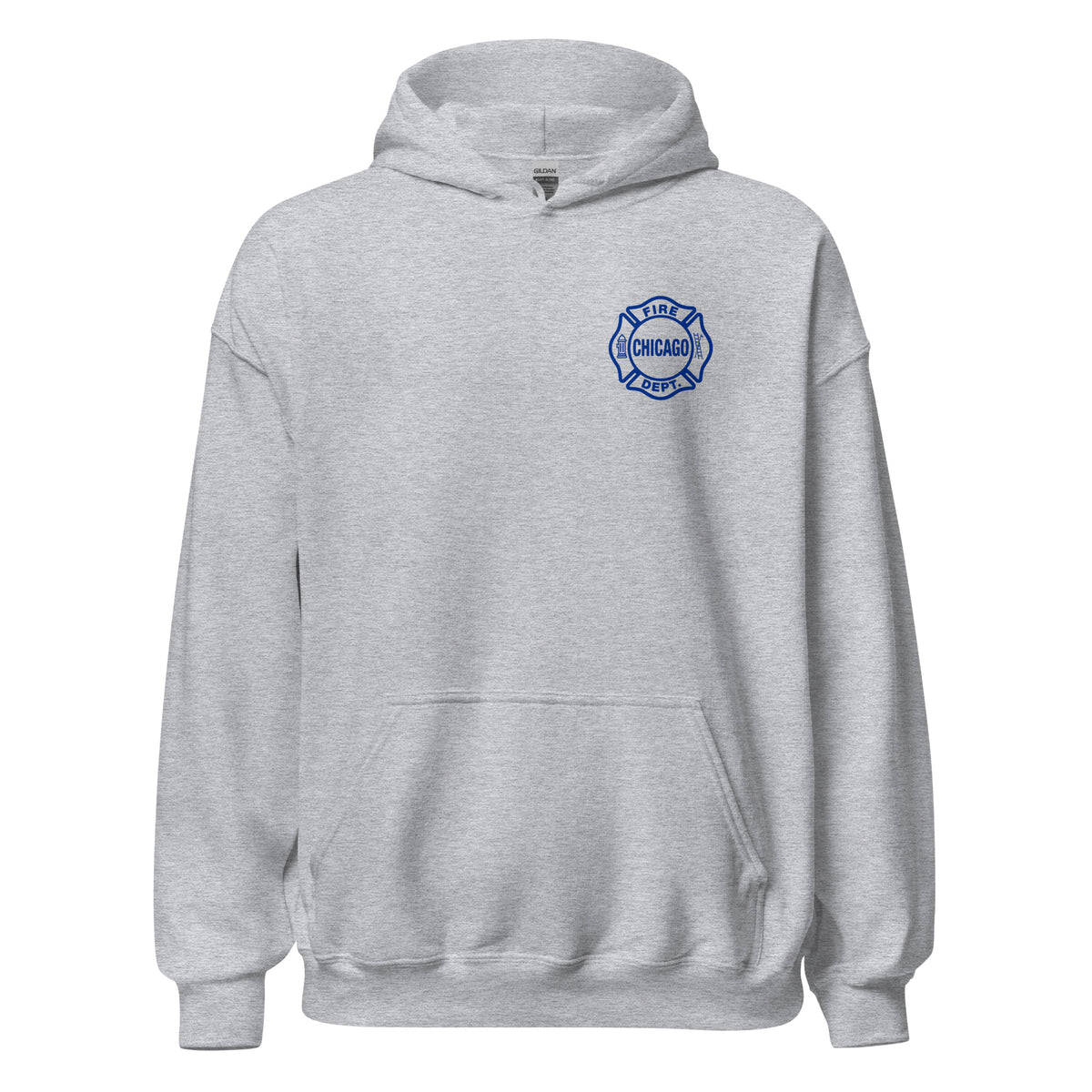 Chicago Fire Dept. - Pullover mit Kapuze in grau