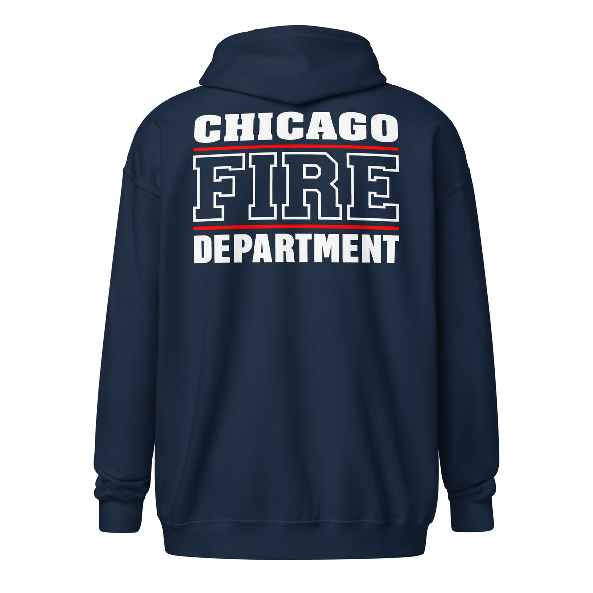 Chicago Fire Dept. - Sweatjacke mit Kapuze (Red Line)
