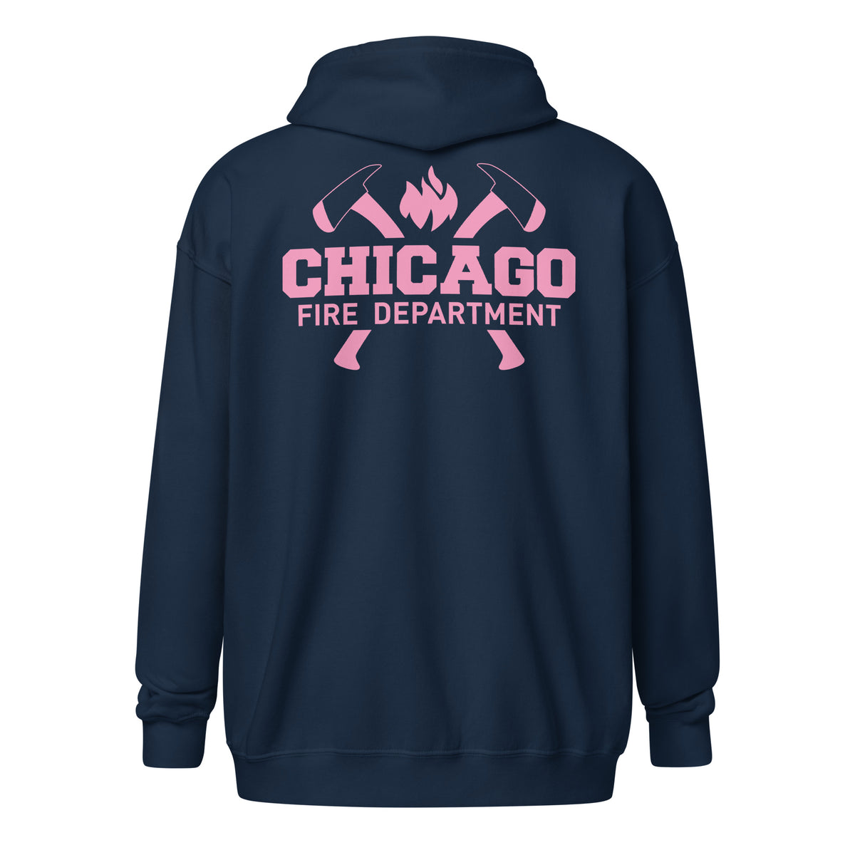 Chicago Fire Dept. - Sweatjacke mit Kapuze (Pink Edition)