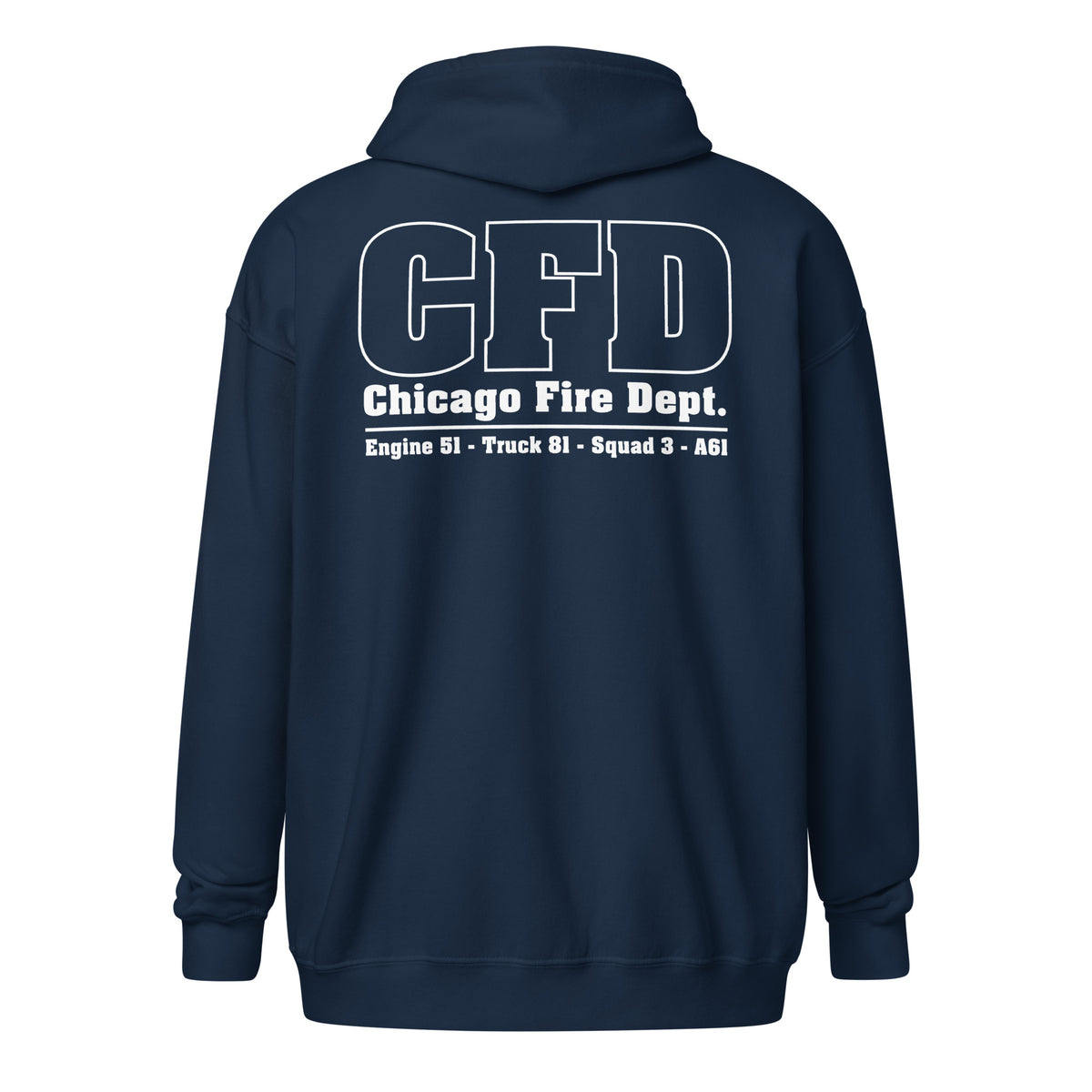 Chicago Fire Dept. - Sweatjacke mit Kapuze (Engine 51, Truck 81, Squad 3, A61)