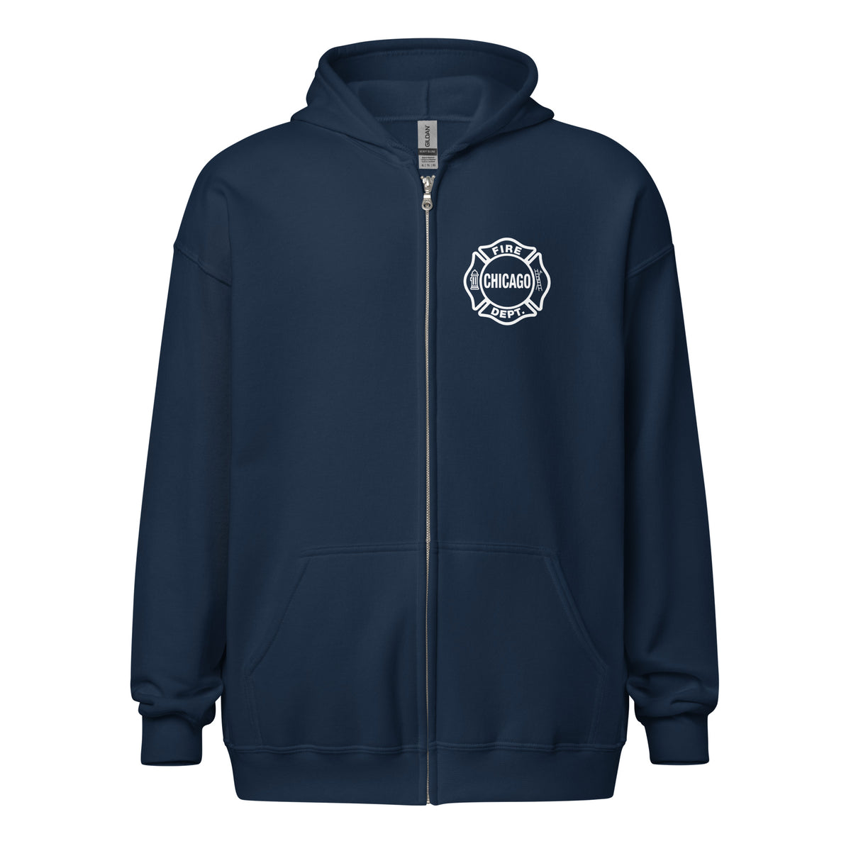 Chicago Fire Dept. - Sweatjacke mit Kapuze (Red Line)