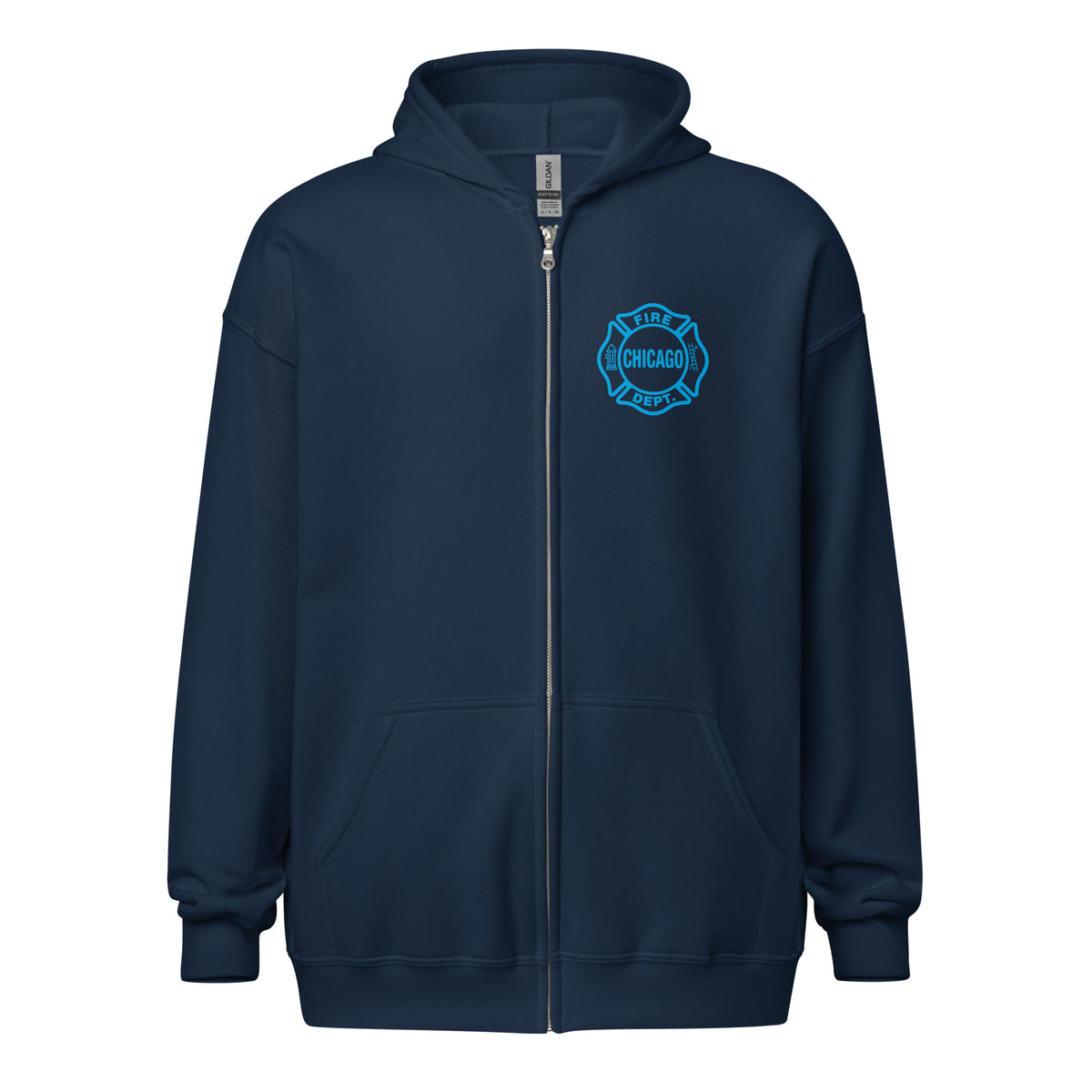 Chicago Fire Dept. - Sweatjacke mit Kapuze (Blue Edition)