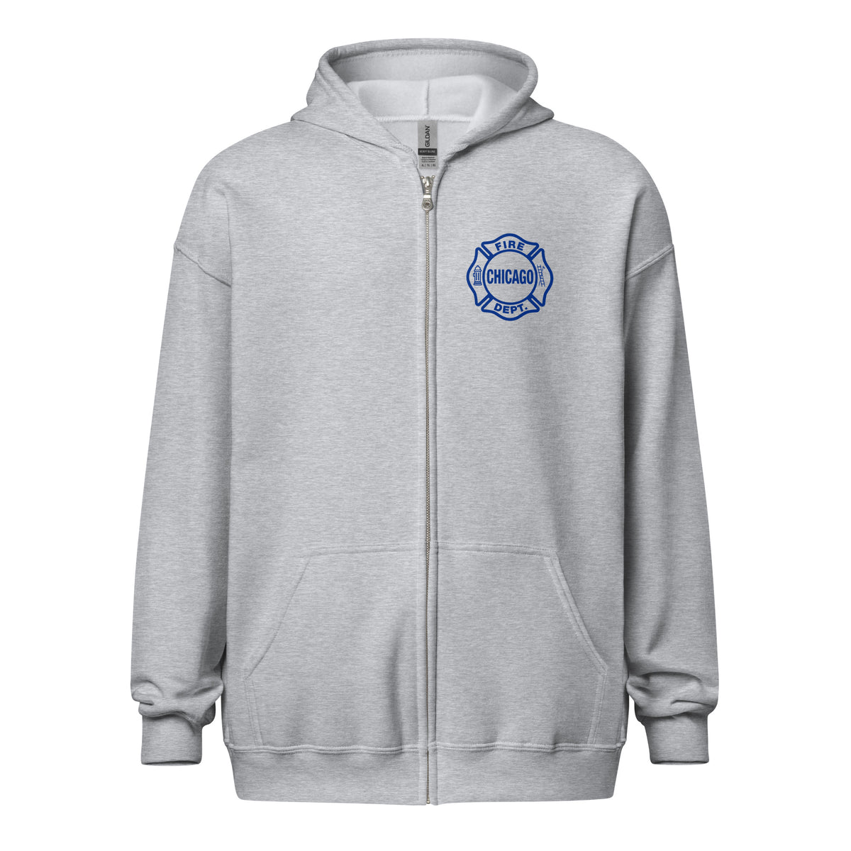 Chicago Fire Dept. - Sweatjacke mit Kapuze in grau