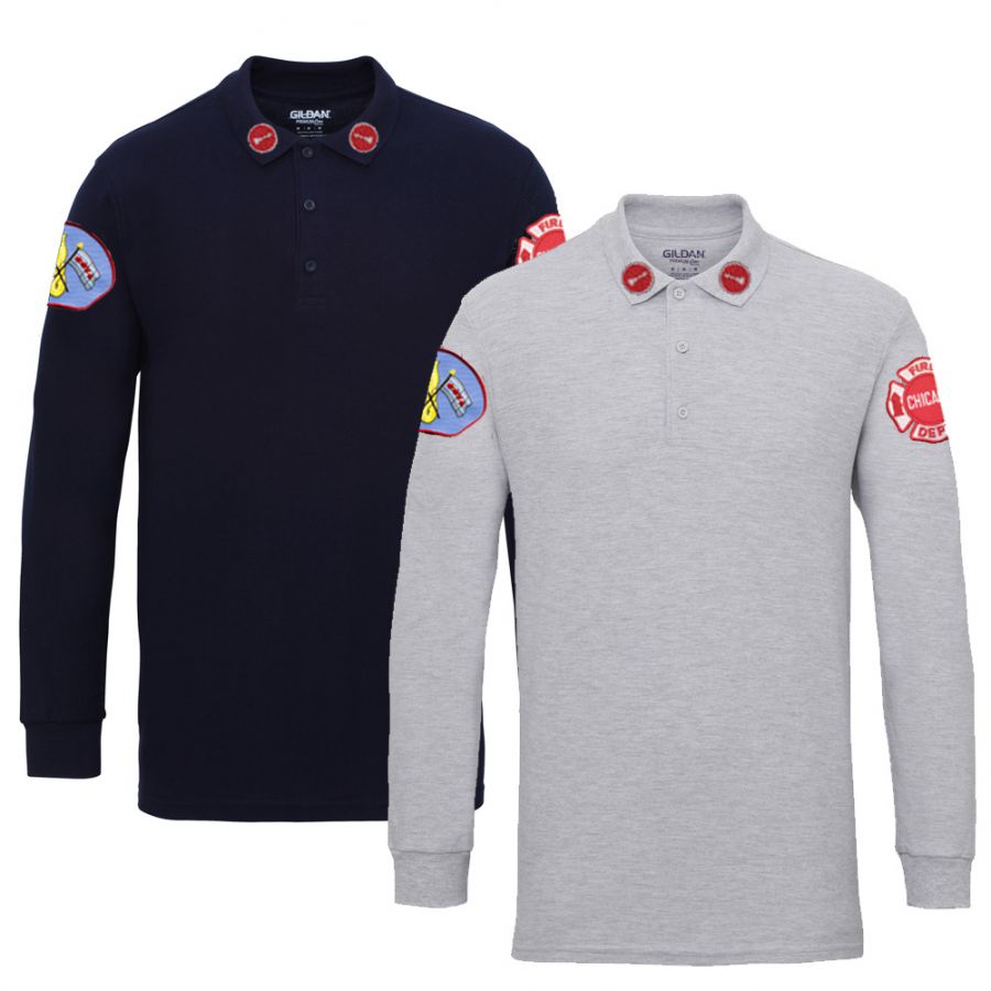 Chicago Fire Dept. - Lieutenant Long Poloshirt