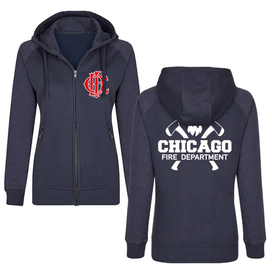 Chicago Fire Department - Damen Sweatjacke (Axt Motiv)