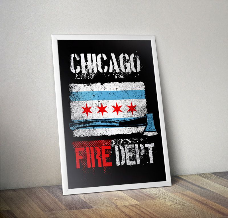 Chicago Fire Dept. - Poster (A1 - 59,4 cm x 84,1 cm)