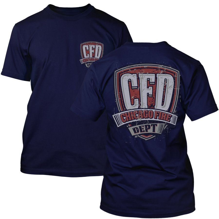 Chicago Fire Dept. - T-Shirt in navy (Vintage Motiv)