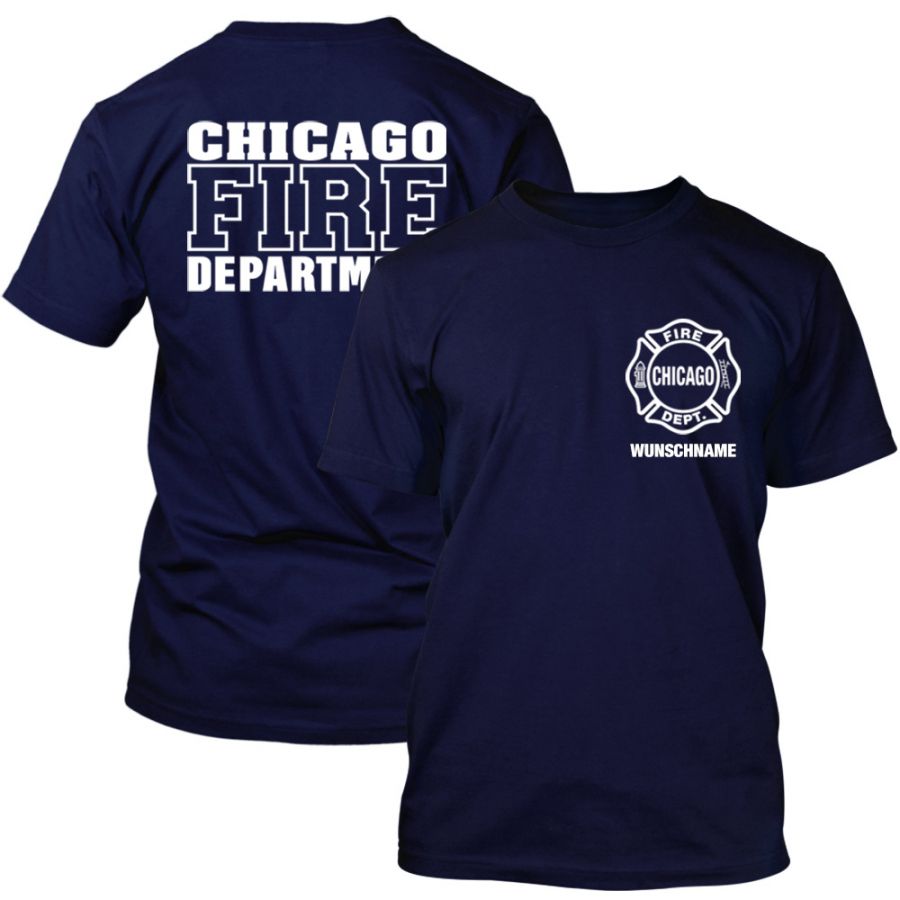 Chicago Fire Dept. T-Shirt mit Wunschname