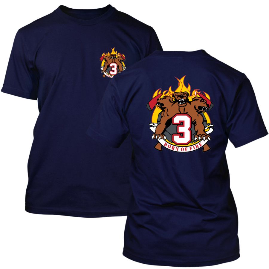 Chicago Fire Dept. - Squad 3 "Born of Fire" T-Shirt