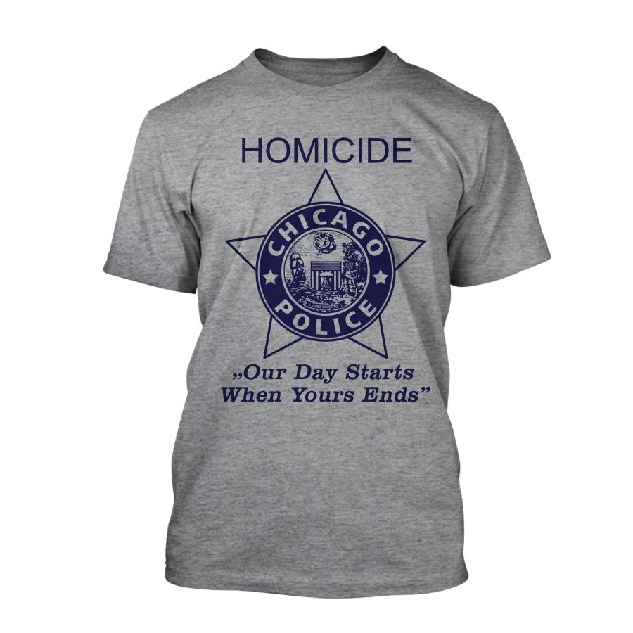 Chicago Police Dept. - Homicide T-Shirt in grau