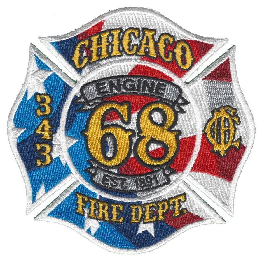 Chicago Fire Dept. - Engine 68 - Patch / Aufnäher