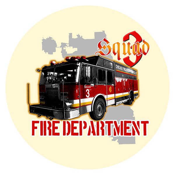 Chicago Fire Dept. - Squad 3 Bierdeckel (5er Set)