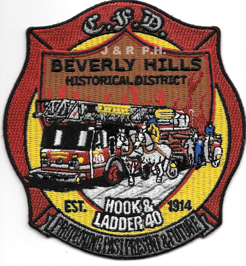 Chicago Fire Dept. - Hook &amp; Ladder 40 &quot;Beverly Hills&quot; - Patch/Aufnäher