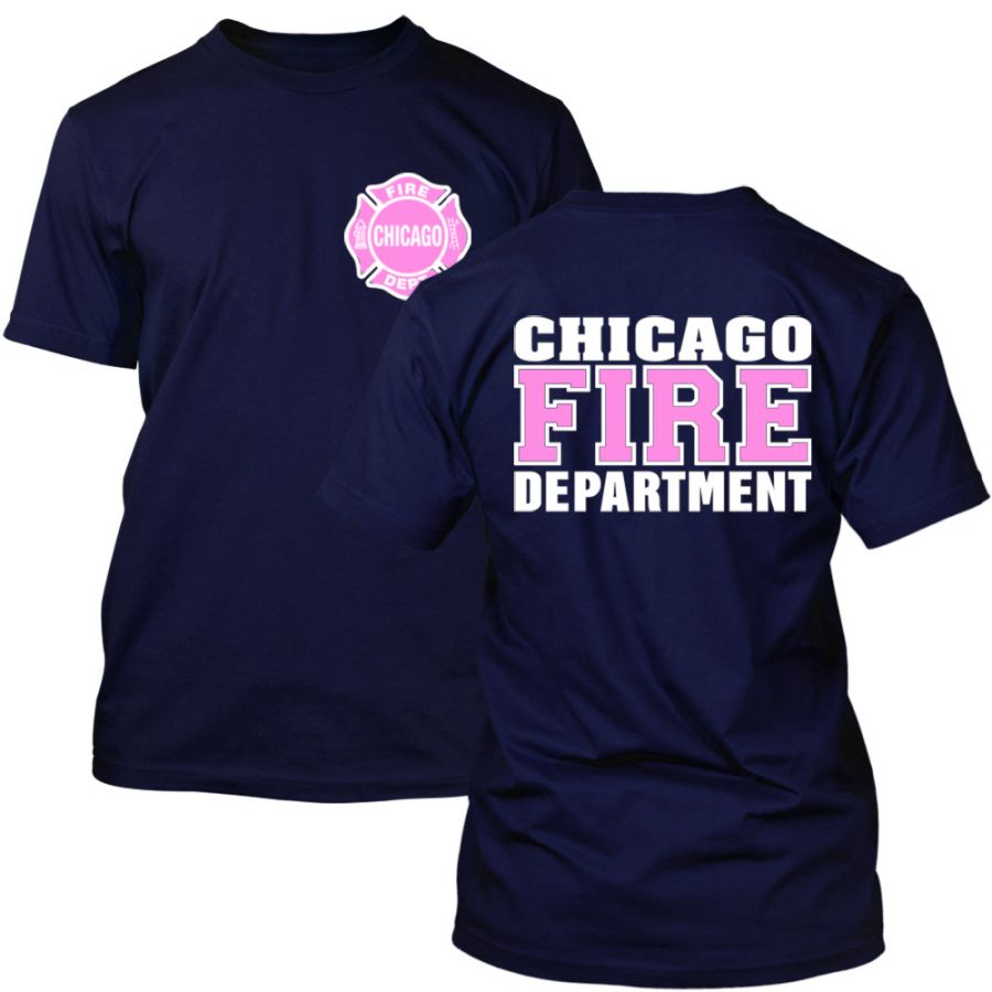 Chicago Fire Dept. - T-Shirt (Pink/Weiß Edition)