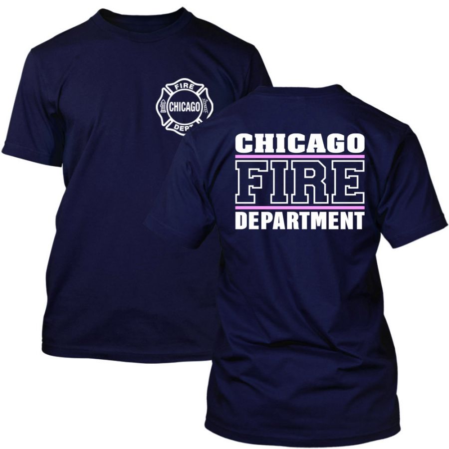 Chicago Fire Dept. - T-Shirt (Pink Line)