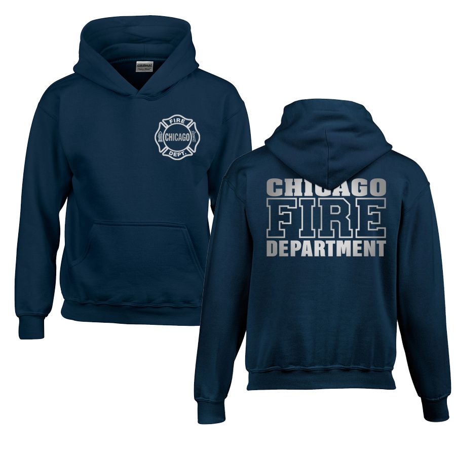 Chicago Fire Dept. - Pullover mit Kapuze für Kinder (Silver Edition)