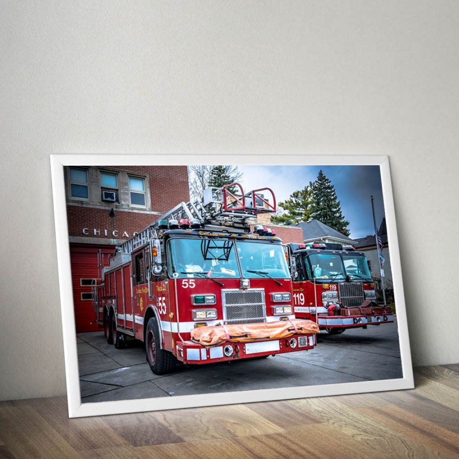 Chicago Fire Dept. - Engine 119 / Truck 55 Poster (A1 - 59,4 cm x 84,1 cm)