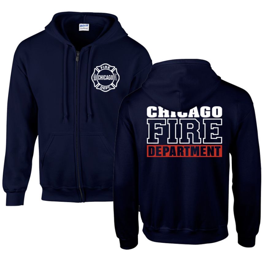 Chicago Fire Dept. - Sweatjacke mit Kapuze