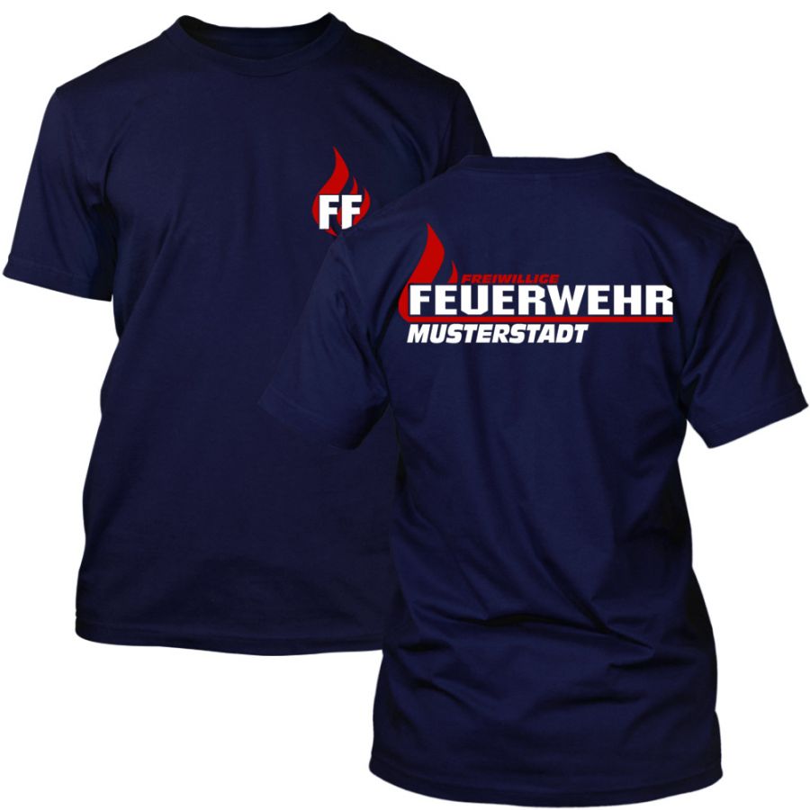 Freiwillige Feuerwehr T-Shirt mit Ortsnamen