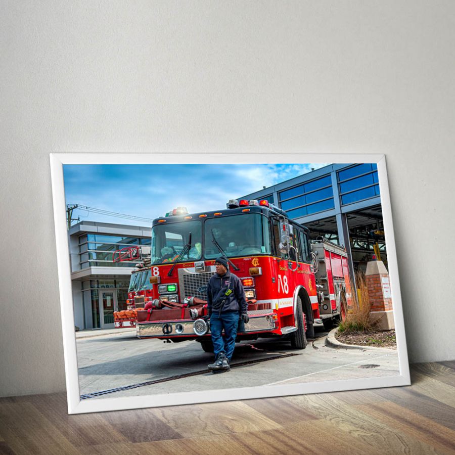 Chicago Fire Dept. - Engine 8 Poster (A1 - 59,4 cm x 84,1 cm)