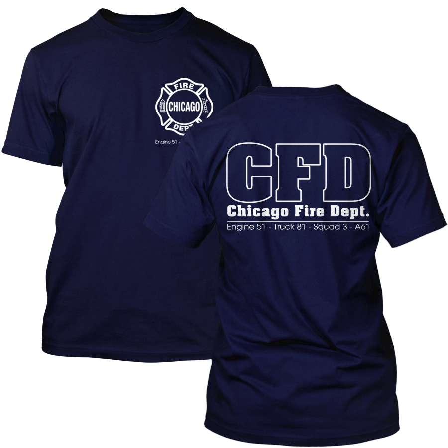 Chicago Fire - Serien T-Shirt (Engine 51, Truck 81, Squad 3, A61)