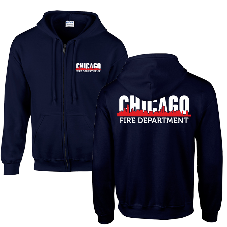 Chicago Fire Dept. - Sweatjacke mit Skyline-Motiv