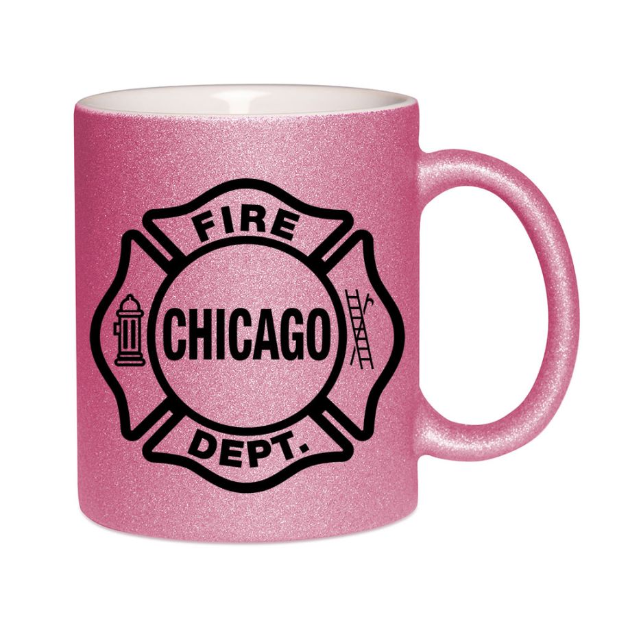 Chicago Fire Dept. - Pink Glitter Tasse aus Keramik