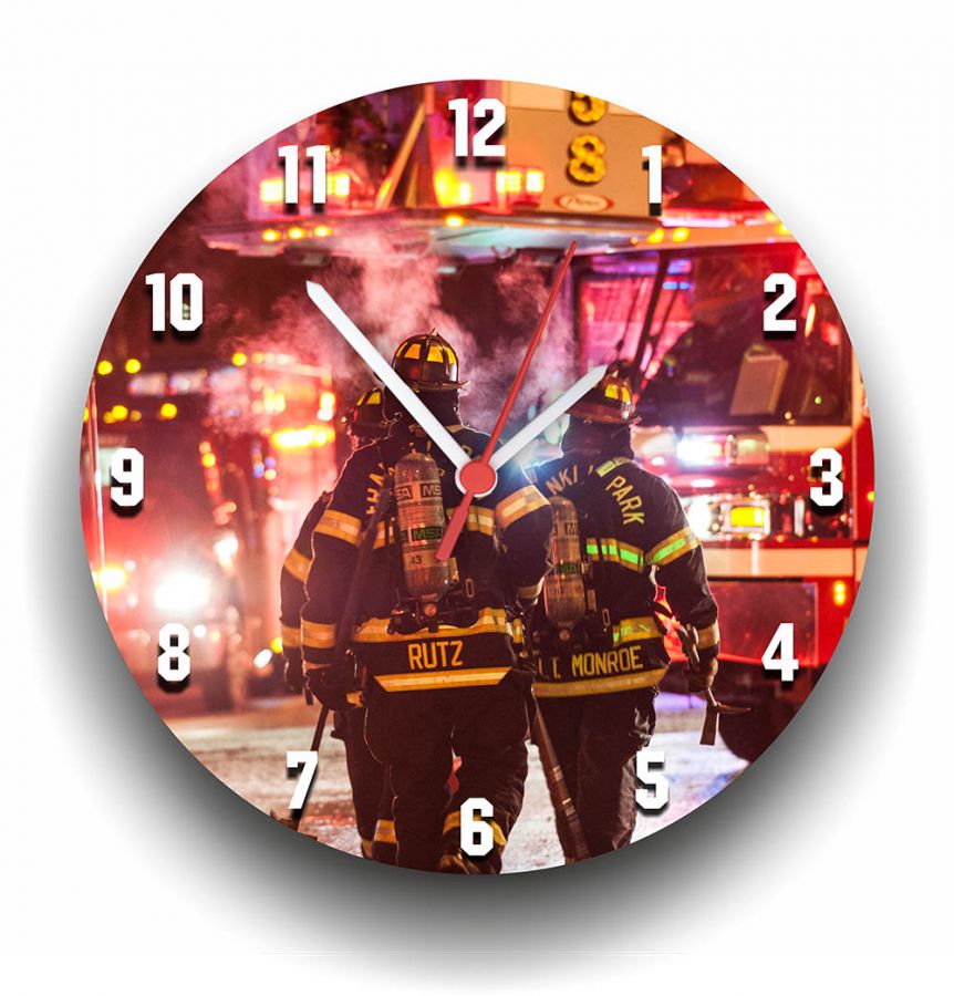 Firefighter - Wall Clock