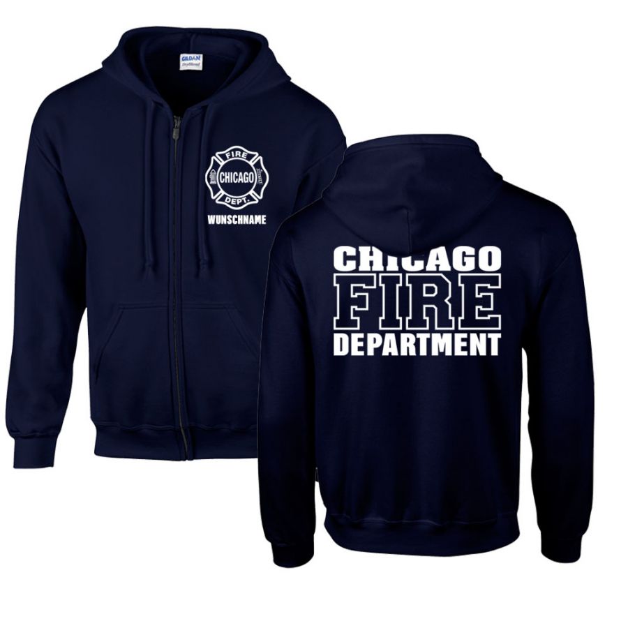 Chicago Fire Dept. - Sweatjacke mit Wunschname