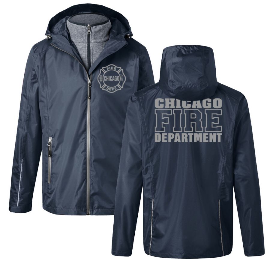 Chicago Fire Dept. - 3 in 1 Jacke (Silver)