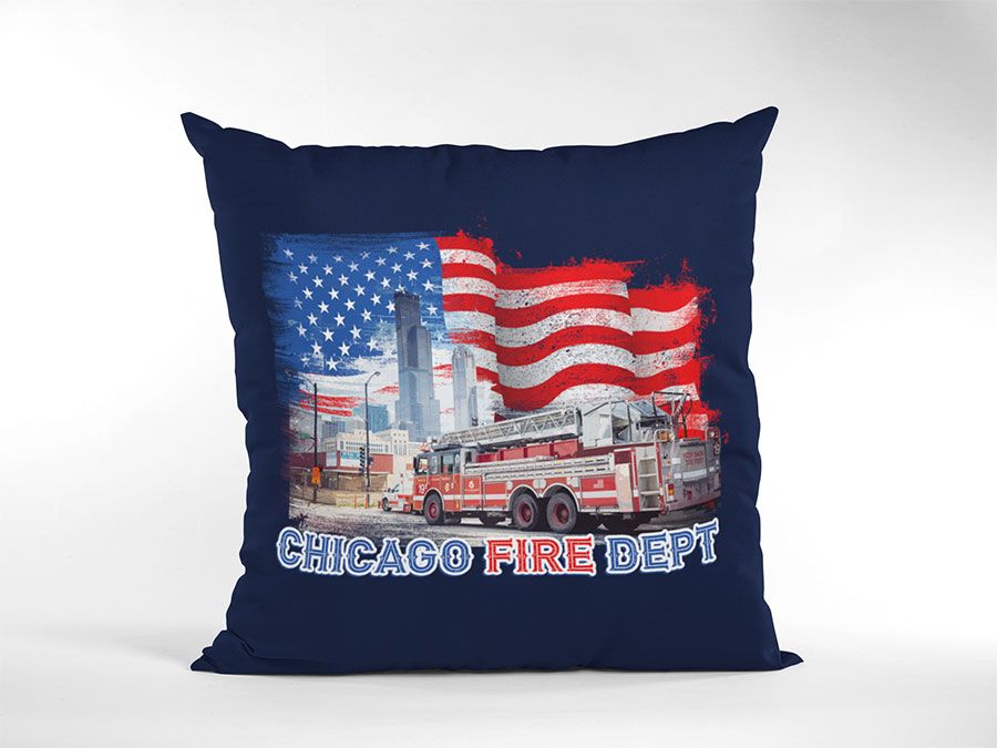 Chicago Fire Dept. - Kissenbezug (40x40 cm)