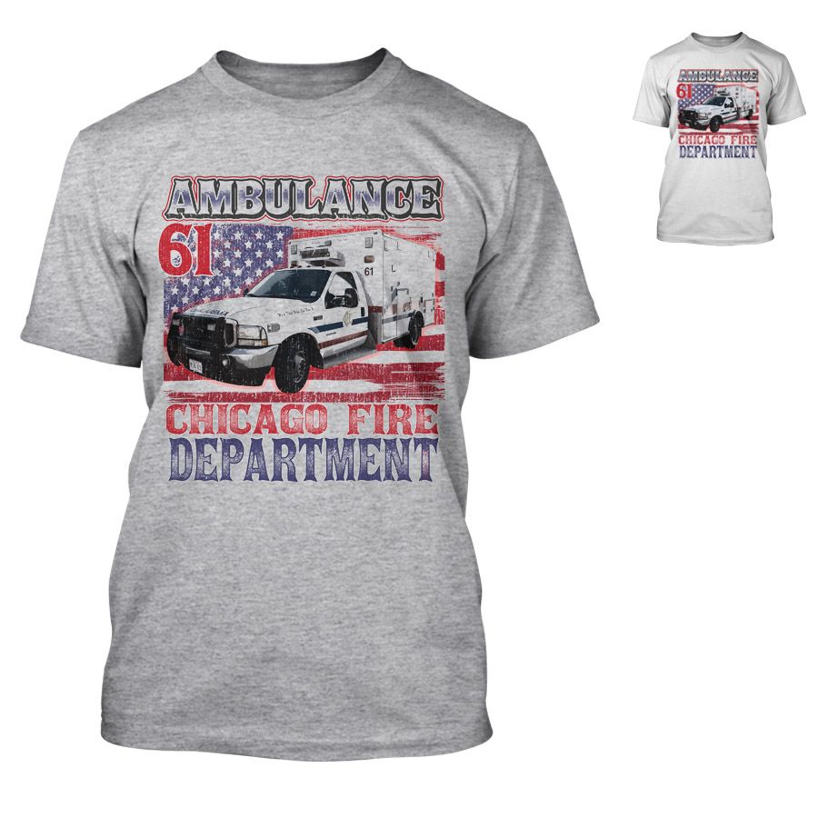 Chicago Fire Dept. - Ambulance 61 - T-Shirt