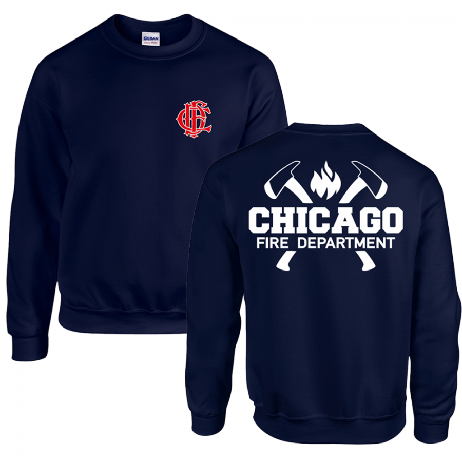 Chicago Fire Dept. - Sweatshirt mit Axt-Motiv