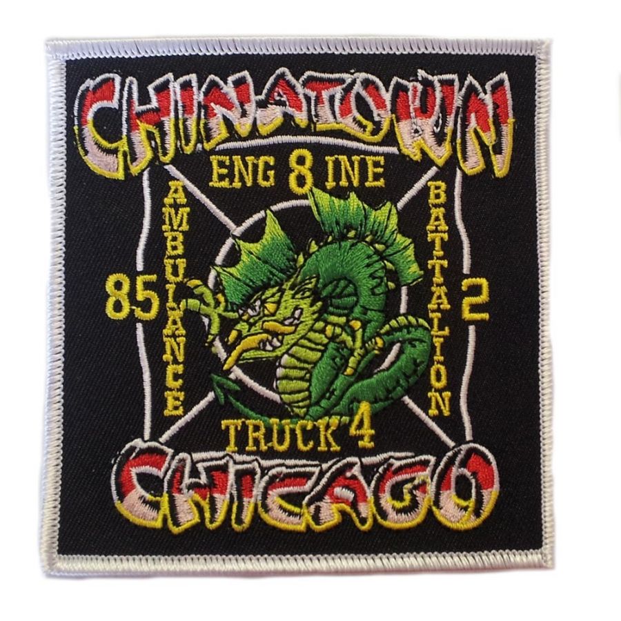 Chicago Fire Dept. - Engine 8, A85, Truck 4 Chinatown - Patch / Aufnäher