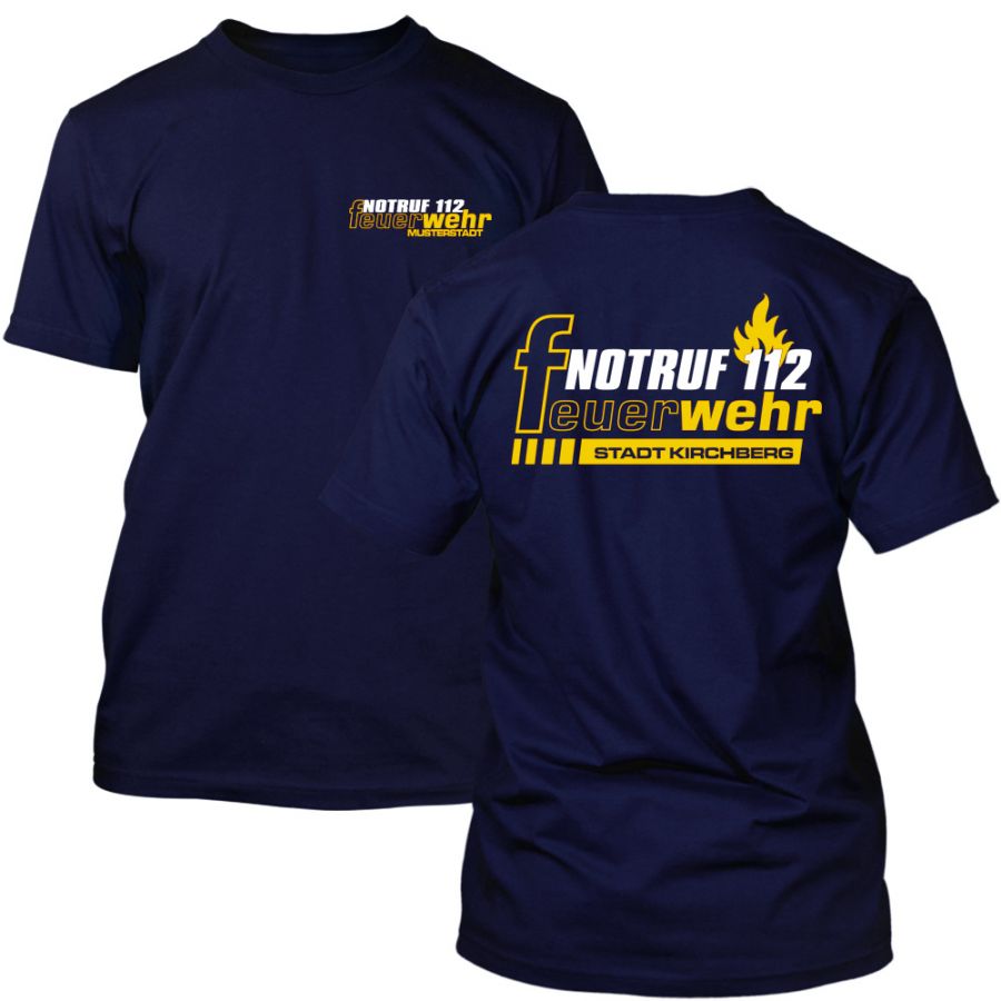 Premium Feuerwehr T-Shirt mit Ortsnamen