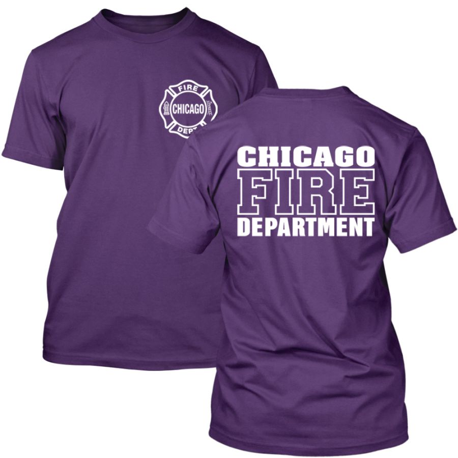 Chicago Fire Dept. - T-Shirt in lila